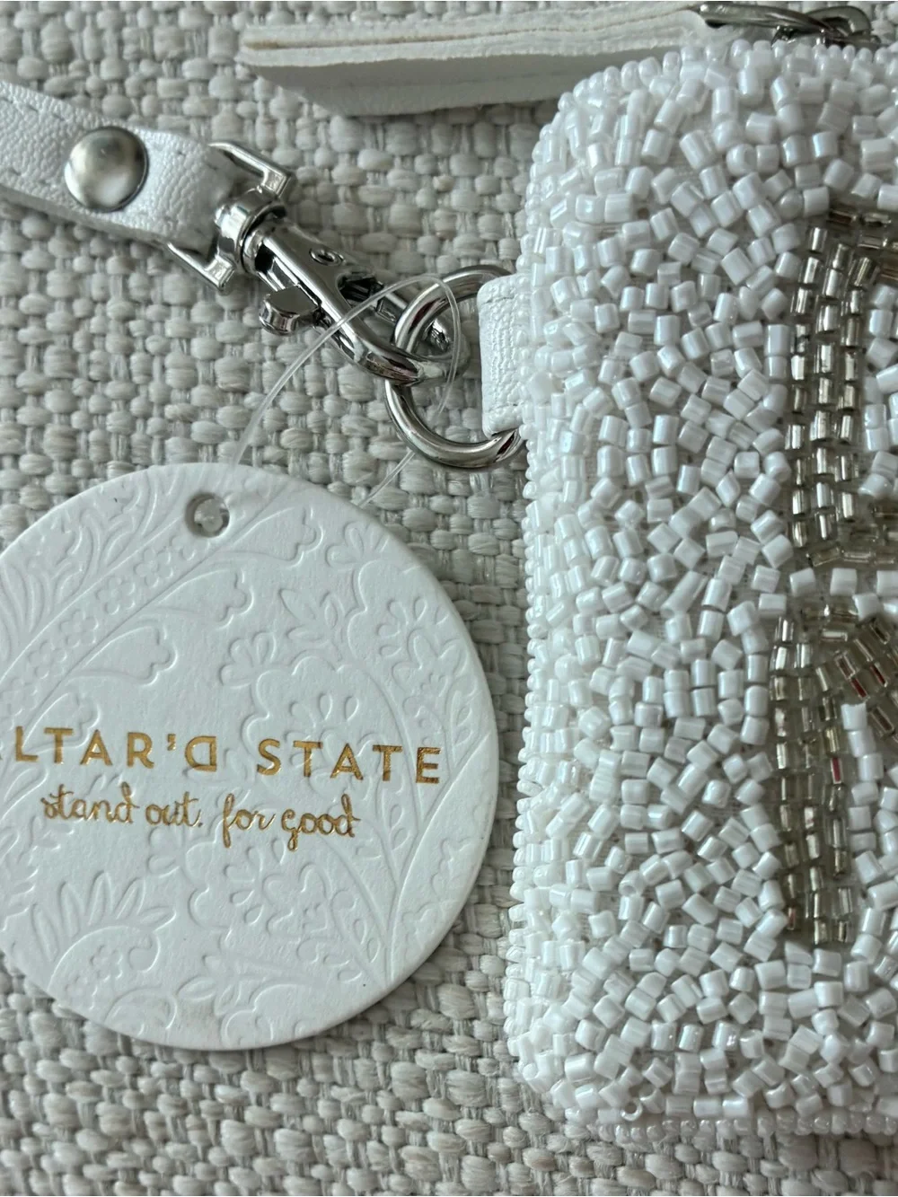 Altar’d State NWT Dog Mom Beaded Pouch Purse